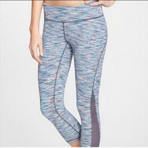 Zella crop legging live in streamline mesh sides space dye size medium